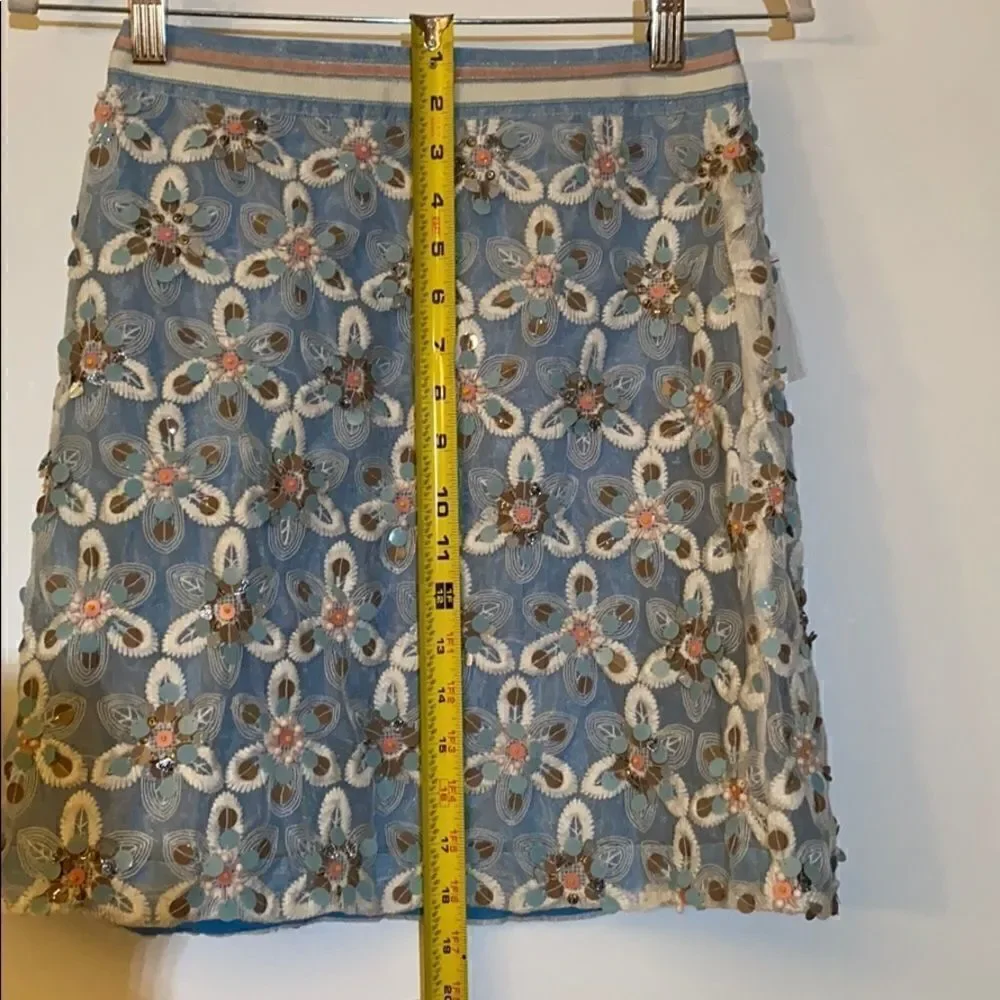 ANTHROPOLOGIE + MAEVEPersephone Beaded Mini Skirt
